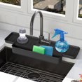 thumbnail image 3 of <p>Faucet Handle Drip Catcher Tray Faucet Drainer Shelf Basket Faucet Holder Drying Mat Faucet Splash Proof Draining Rack Silicone Foldable Faucet Handle Drip Catcher Tray Drainer, 3 of 7