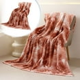thumbnail image 1 of Oversized Velvet Blanket Blue Throw Thick Winter Nap Cover For Bed Winter Warmth Products, 1 of 4