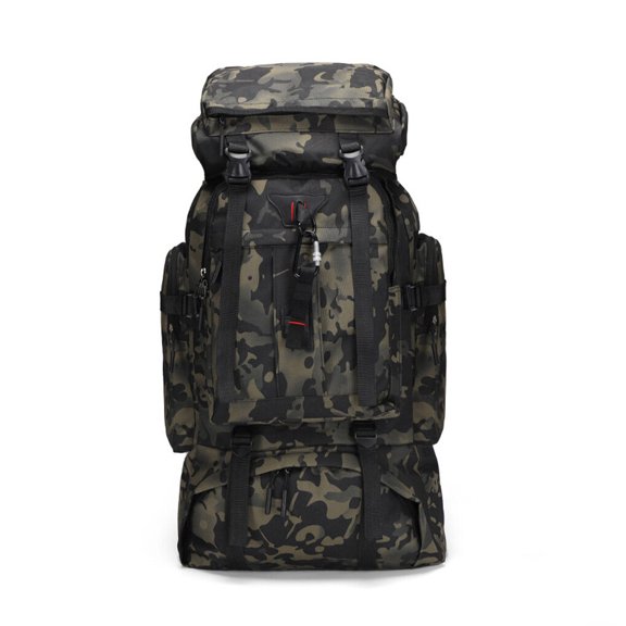 Soidarity al aire libre 80L de nylon de gran capacidad deportiva para acampar Bolsa de almacenamiento de montañismo de Ropa Deportiva, Zapatos Camuflaje del desierto