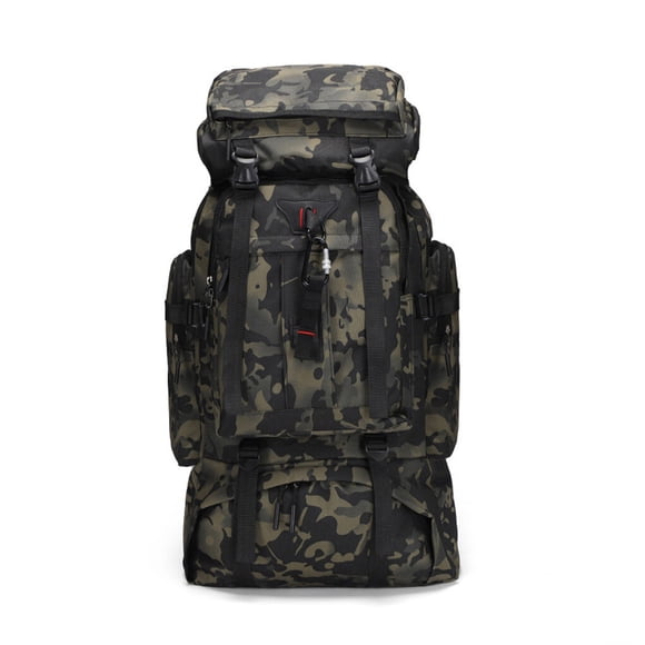 Soidarity al aire libre 80L de nylon de gran capacidad deportiva para acampar Bolsa de almacenamiento de montañismo de Ropa Deportiva, Zapatos Camuflaje del desierto