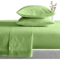 thumbnail image 2 of Texas King Size Bed Sheet Set 4 Piece, 400 Thread Count, 12" Deep Pocket, 100% Egyptian Cotton, Sateen Finish, Extra Soft and Luxury - Sage Solid., 2 of 6