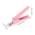 thumbnail image 4 of 2 cortaúñas de acero inoxidable, herramientas portátiles para uñas para mujer, cortaúñas de alta resistencia para uñas gruesas, kit de manicura rosa, 4 of 8