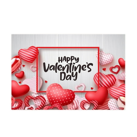 

MIUBAGIAL New Valentine Day Decoration Hanging Cloth Party Holiday Photo Background Cloth Proposal Anniversary Layout Scene Background Cloth