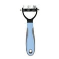 thumbnail image 2 of Happy Date Deshedding Brush - Double-Sided Undercoat Rake for Dogs and Cats - Shedding Comb and Dematting Tool for Grooming, 2 of 7