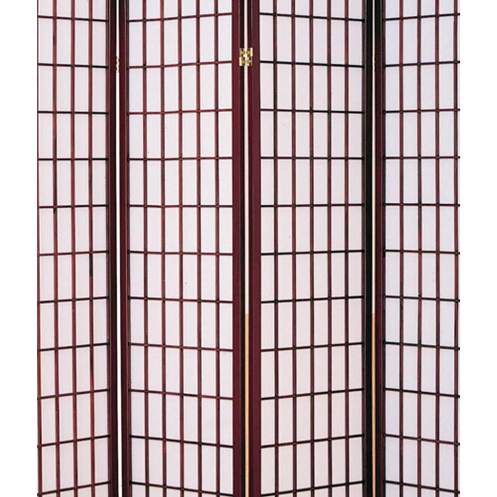ORE International 70" 3-Panel Wood Screen Room Divider in Cherry
