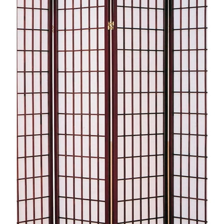 ORE International 4 Panel Room Divider, Cherry