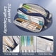 thumbnail image 4 of Estuche escolar para niñas y niños, estuche grande de 3 compartimentos, estuches pastel para mujeres y hombres (azul marino) JAMW Sencillez, 4 of 5