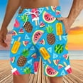 thumbnail image 2 of lcziwo Men's Swim Trunks Big and Tall Swimming Trunks Summer Casual Drawstring Beach Shorts with Pockets Tropical Print Hawaiian Vacation Outfits Lightning Prime Sales Multicolor XXL, 2 of 9