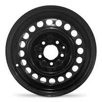 For 1999-2005 Pontiac Grand Am 15 Inch Powder-Coated Black Steel - Genuine OEM Rim - Road Ready Car Wheel