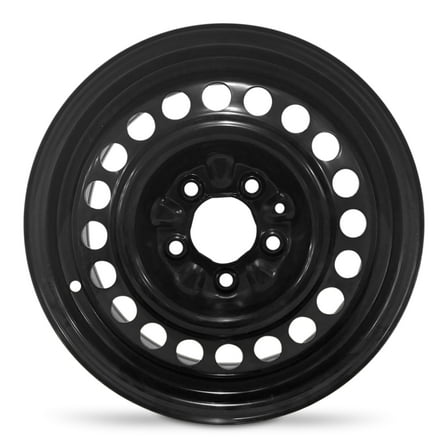 For 1999-2005 Pontiac Grand Am 15 Inch Powder-Coated Black Steel - Genuine OEM Rim - Road Ready Car Wheel