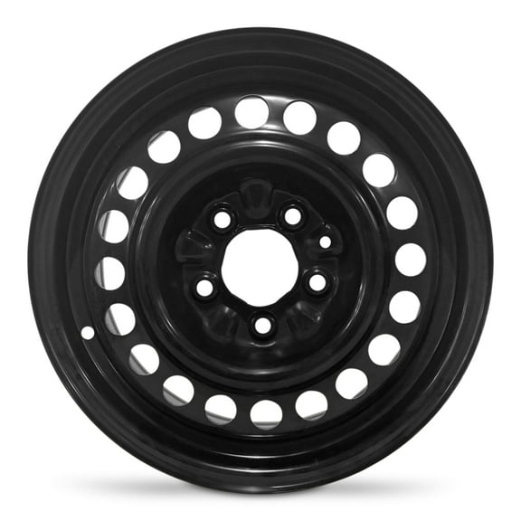 For 1999-2005 Pontiac Grand Am 15 Inch Powder-Coated Black Steel - Genuine OEM Rim - Road Ready Car Wheel
