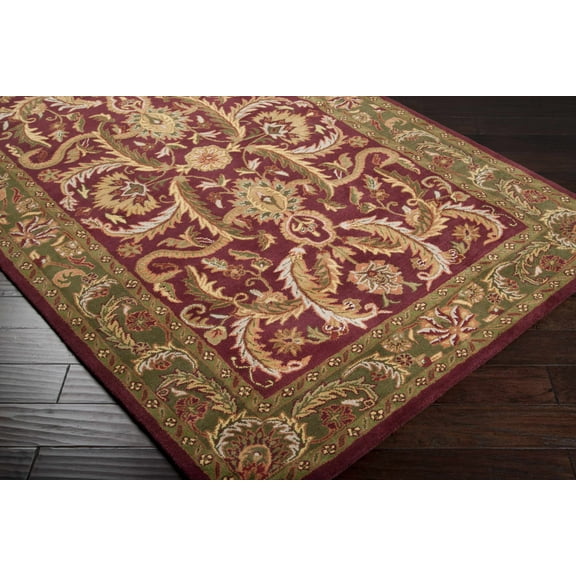Hauteloom Steuben Wool Living Room, Bedroom Area Rug - Traditional - Light Brown, Dark Brown, Beige - 2' x 3'
