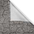 thumbnail image 4 of Ambesonne Geometrical Valance Pack of 2, Ethnic Lattice Forms, 42"X12", Black and White, 4 of 5