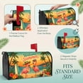 thumbnail image 6 of Mailbox Covers Magnetic Standard Size 21x18 Inch Summer Retro Flamingo Tropical Beach Design, Palm Tree Mailbox Wrap for Home Outdoor Garden Yard Decor, 6 of 6