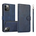 thumbnail image 3 of Phone Case With Card Holder Flip Book PU Leather Protective Cover Shockproof Shell Phone Cover Compatible For IPhone 15 brown iPhone15, 3 of 5