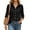 Black, variant on TGSLY Women's Roll Tab Long Sleeve Linen Tops Collared Button Down Office Shirts Relaxed Dressy Casual Curved Hem Solid Color Blouses XL