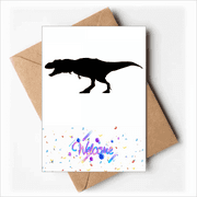 dinosaur bs miniature run Welcome Back Greeting Cards Envelopes Blank