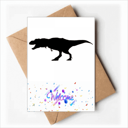 dinosaur bs miniature run Welcome Back Greeting Cards Envelopes Blank