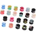 OOSilicone Ear Gauges Plugs Ear Piercing Tunnel Set Beautiful for
