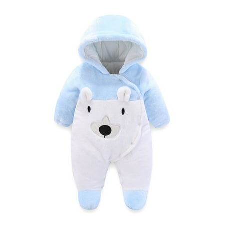 

Larisalt Infant Fall Overall Romper Boys Baby Baby Boy s Romper Jumpsuit Organic Cotton One-Piece Coverall Light Blue