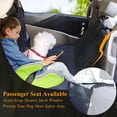 thumbnail image 4 of Funda de asiento para perros VIVAGLORY para asiento trasero con ventana de malla negra, 4 of 7
