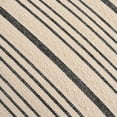 thumbnail image 2 of Black Pillow Covers Decorative Farmhouse Linen Throw Pillow Covers Striped Square Throw Pillows for Couch Sofa Bed Pack of 2 18x18 in Black and Cream, 2 of 6