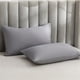thumbnail image 1 of Fundas de almohada de microfibra en pack de 2 • Suave y resistente a arrugas • Gris, negro, azul, caqui • 29,5" x 20", 1 of 6