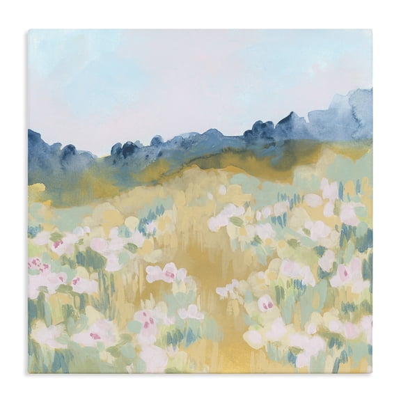 Stupell Industries Contemporary Modern Pink Flower Meadow Canvas Art, 30 x 30, by June Erica Vess