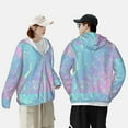 thumbnail image 6 of Kll Fantasy Gradient Print Men'S Women’s Upf 50+ Sun Protection Outdoor Hoodie Jacket Long Sleeve Fishing Hiking Performance Shirt- X-Large, 6 of 8