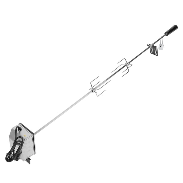 Kit De Parrilla De Rotos De Barbacoa Eléctrica, Acero Inoxidable 133 Cm Capacidad De Carga De 15 Kg Kit De Barbacoa Giratoria Automática Para Fiesta