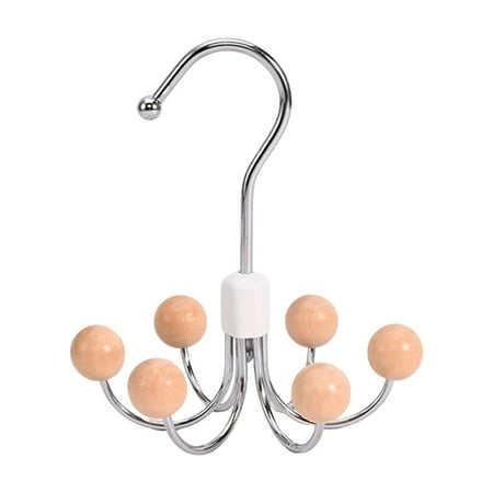 WXLCISI Multipurpose Space Saving Hangers For Closet 360°Swivel Closet Hangers Purse Organizer Hat Holder Belt Organizer Tie Rack Bra Hanger Handbag Organizer Scarf Hanger For Clos - C