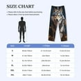 thumbnail image 4 of Hirioo Oil Painting Tribal Wolf for Men's PJ Pajama Pants Sleep Pants Men's Home Trousers with Pockets,S-3XL-X-Large, 4 of 6