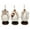 White Solid Chef S/3 10"H, 5"W, variant on 10"H, 5"W White Polystone Chef Sculpture, by DecMode (3 Count)