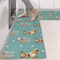 thumbnail image 2 of Kitchen Rugs Sets Of 2,Chihuahua and Footprints Anti Fatigue Kitchen Mat Rugs Non Slip Washable,Decorative Kitchen Floor Mats for Kitchen,Sink,Laundry,17"X47", 2 of 5