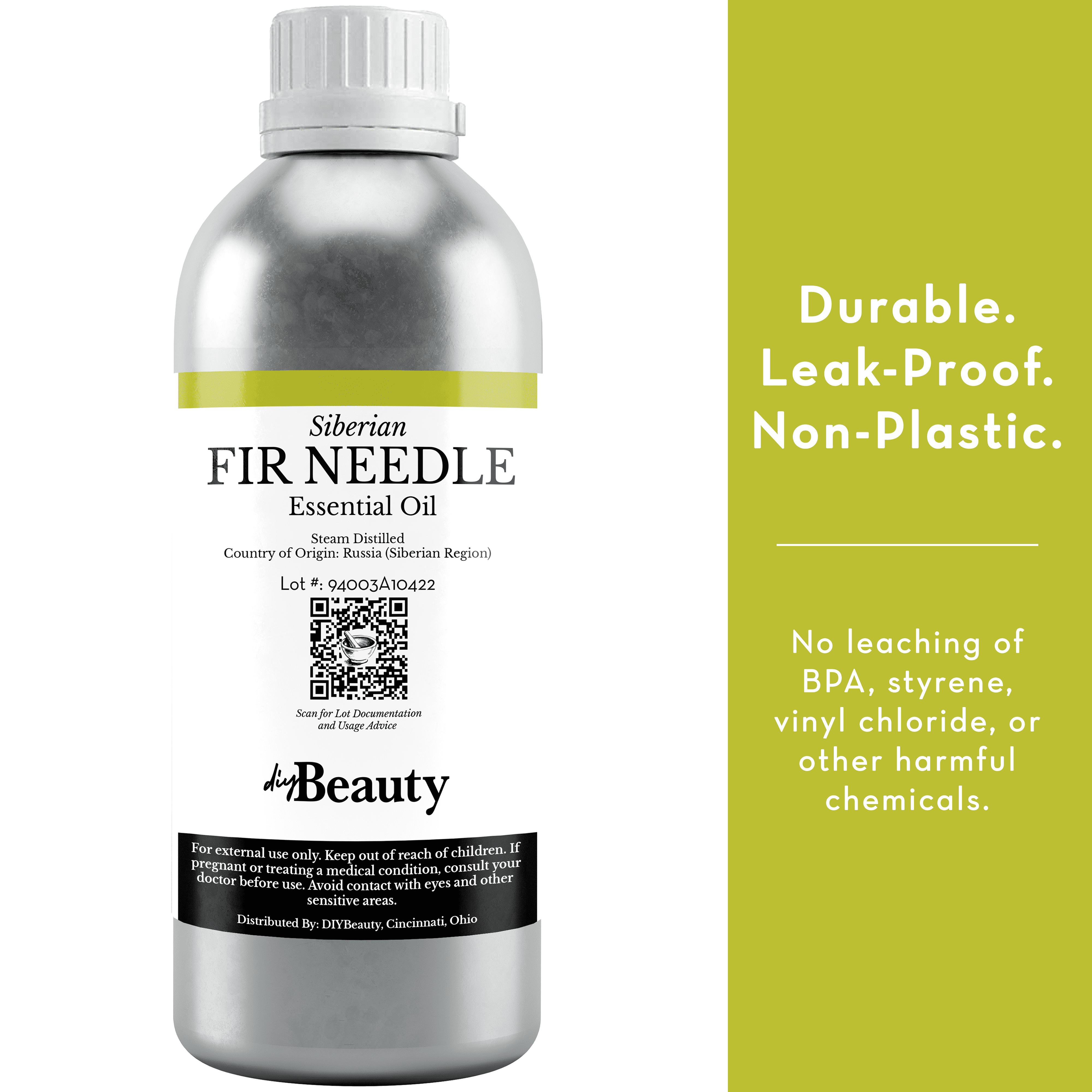 Bulk Fir Needle Essential Oil - 8 fl oz Christmas Tree Scent - 100% Pure & Undiluted by DIYBeauty