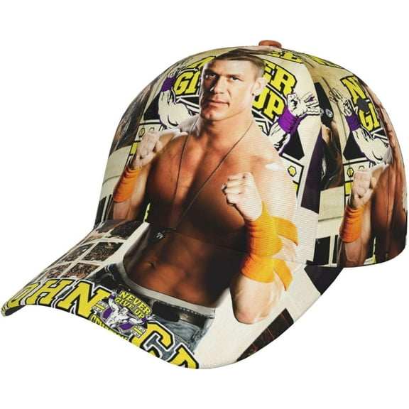 John Cena Wrestler Baseball Cap Adjustable Caps Unisex Aldult Golf Hat Outdoor Beautiful Baseball Hats Daily Cap for Picnic for Mans Ladys Black