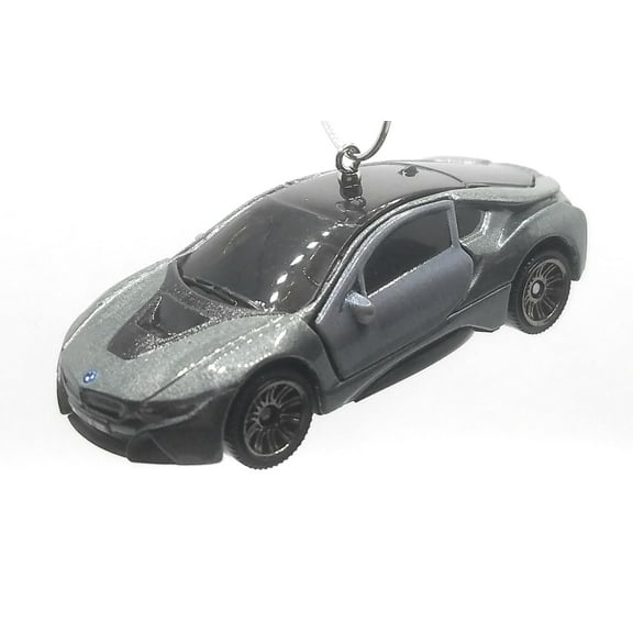 Christmas Ornament for 2016 BMW i8 Grey Black