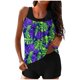 thumbnail image 2 of Trajes de baño tankini para mujer Trajes de baño de dos piezas con espalda de tiras y estampado conservador para mujer Traje de baño de dos piezas para mujer, 2 of 6