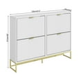 thumbnail image 4 of Fiogmub Shoe Storage Cabinet, 2 Flip Drawers, Wooden Shoe Rack Organizer, Entryway, 4 of 7