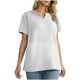 thumbnail image 2 of Tops de otoño para mujer,Camiseta de manga corta de punto gofre con cuello en V para mujer, blusa informal holgada, poliéster, ideal para el hogar y el trabajo, sopatenor, 2 of 9