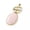 Rose Quartz, variant on 10pcs Natural Stone Agates with Shell Pendant Charms Pendants For DIY Necklace-Rose Quartz