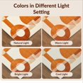 thumbnail image 7 of Design&I 9'x12' Washable Area Rug Burnt Orange Terracotta Mid Century Abstract Geometric Bauhaus Midcentury Design for Master Suite, Under Bed, Sleek Flatweave Pet Friendly, 7 of 7