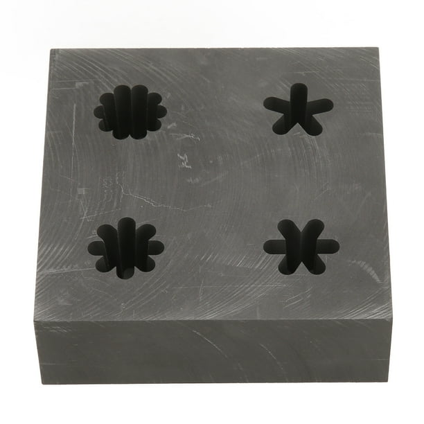 Molde De Grafito, Forma De Flor De Ahorro De Energía De Alta Densidad, Moldes De Grafito, Conductividad Térmica, Superficies Más Suaves, 4 Formas Para El Hogar Mgaxyff Graphite Mould