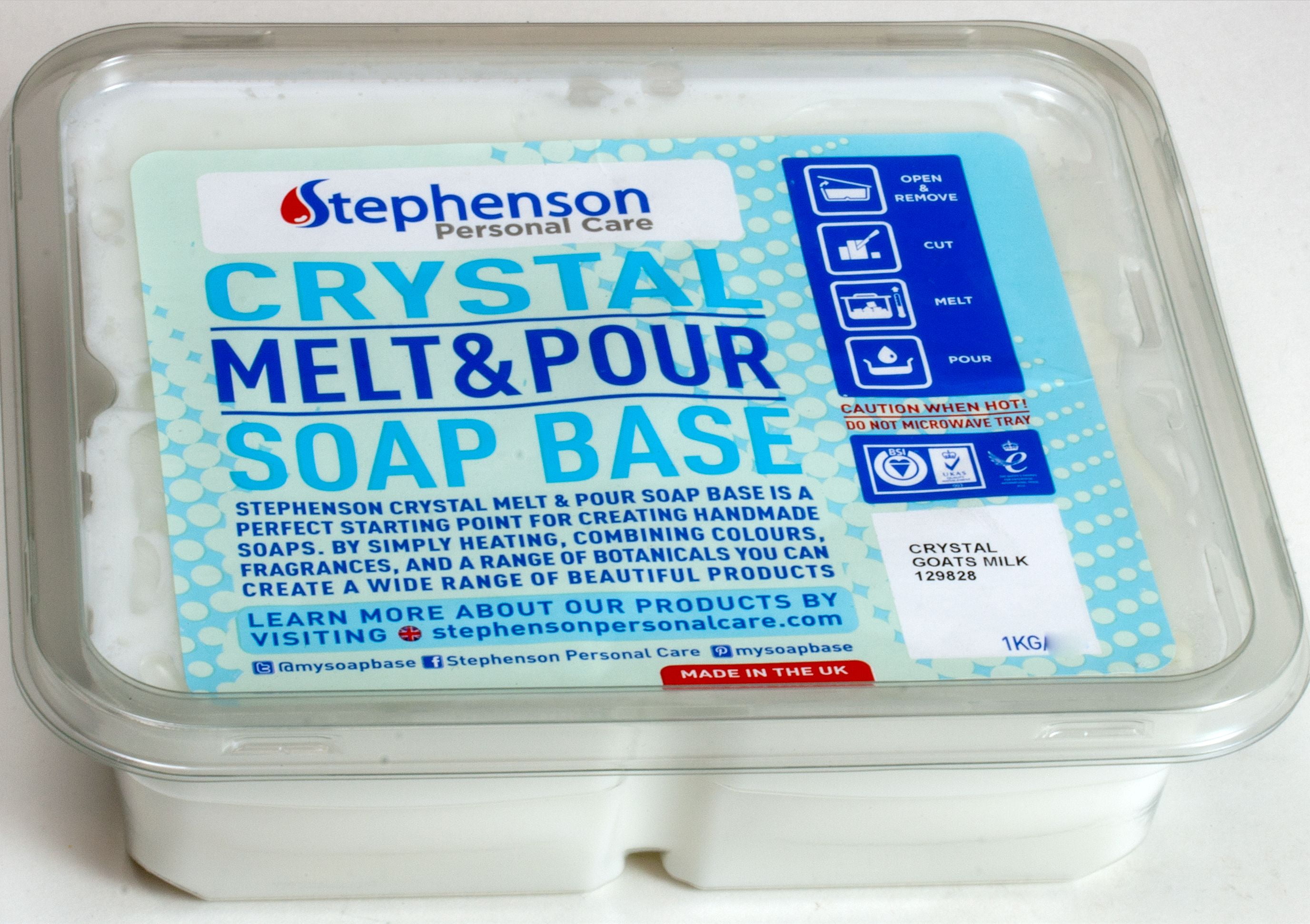 Stephenson 2 LB Goats Milk Melt and Pour Soap Base