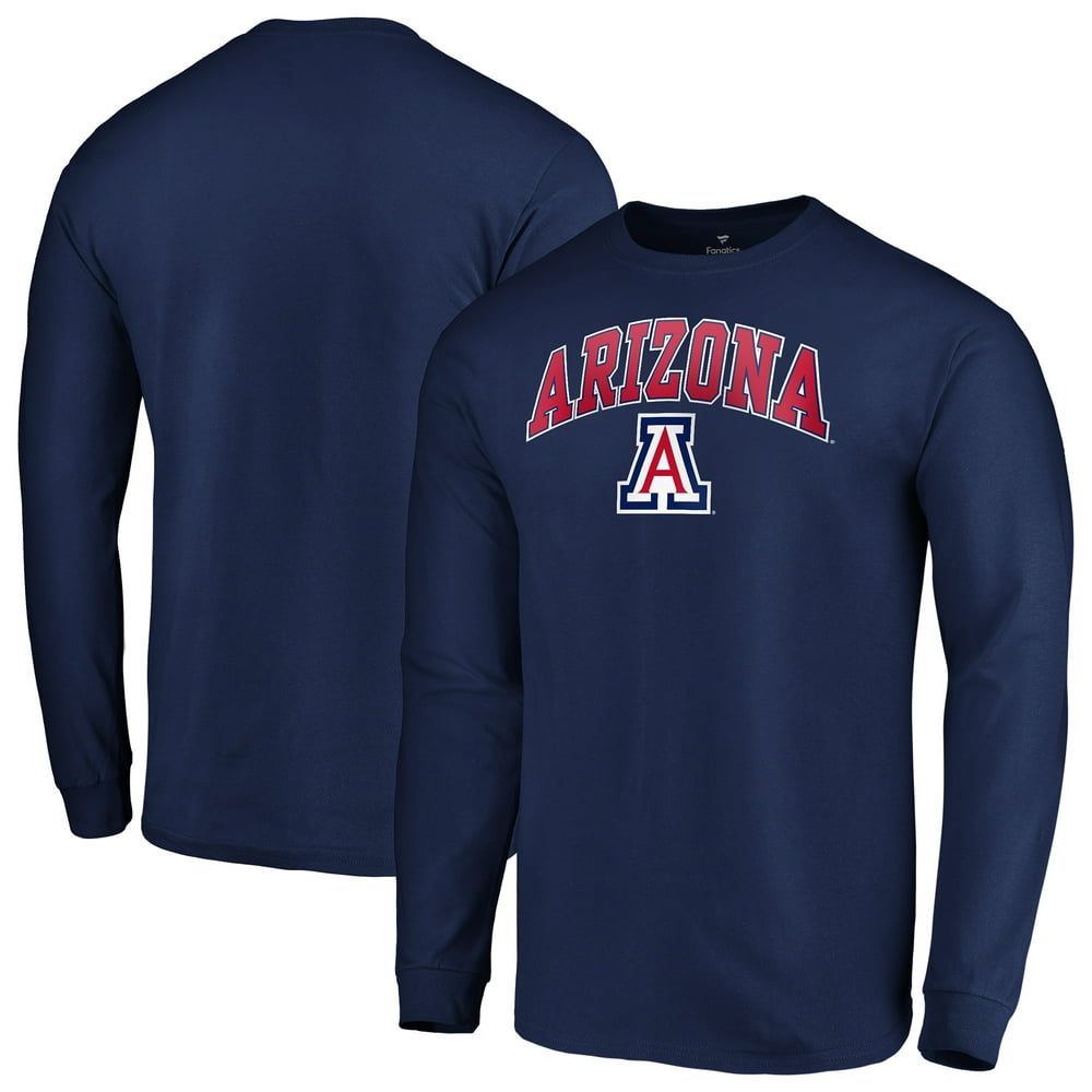 Arizona Wildcats Fanatics Branded Campus Long Sleeve T-Shirt - Navy ...