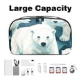 thumbnail image 3 of Polar Bear Digital Pouch with Oxford Cloth, Waterproof, 5.9x9.44x3.14 in, for Hard Drive Bags, USB Pouch, Charger Cord Organizer, Cable Organizer Clips, 3 of 6