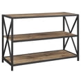 thumbnail image 1 of X Frame 40" Industrial Farmhouse Wood Bookshelf - Barnwood, 1 of 5