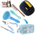 thumbnail image 1 of Kit de aseo para mascotas de 6 piezas con cepillo autolimpiante y cortaúñas, 1 of 8
