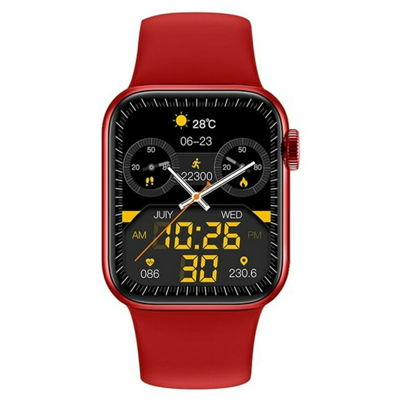 Reloj Smartwatch Fralcugio Serie 7 Lujo Rojo