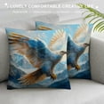 thumbnail image 3 of Orinice Bird Wings Mountains Graphic Decorative Cushion Throw Pillow Cover for Home Couch Living Room Bed Sofa Square Printed on Both Sides 1PC 12x12in, 3 of 5